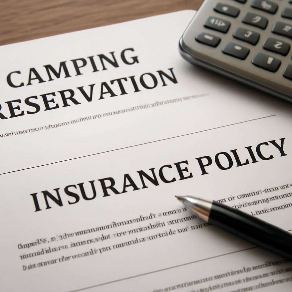 Contrat d'assurance annulation voyage et réservation camping sur bureau
