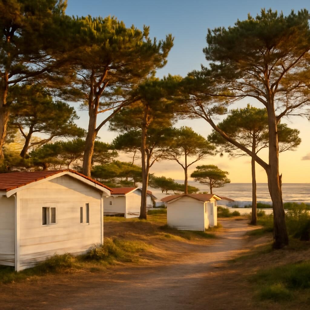 Camping familial Ile de Re entre pins maritimes