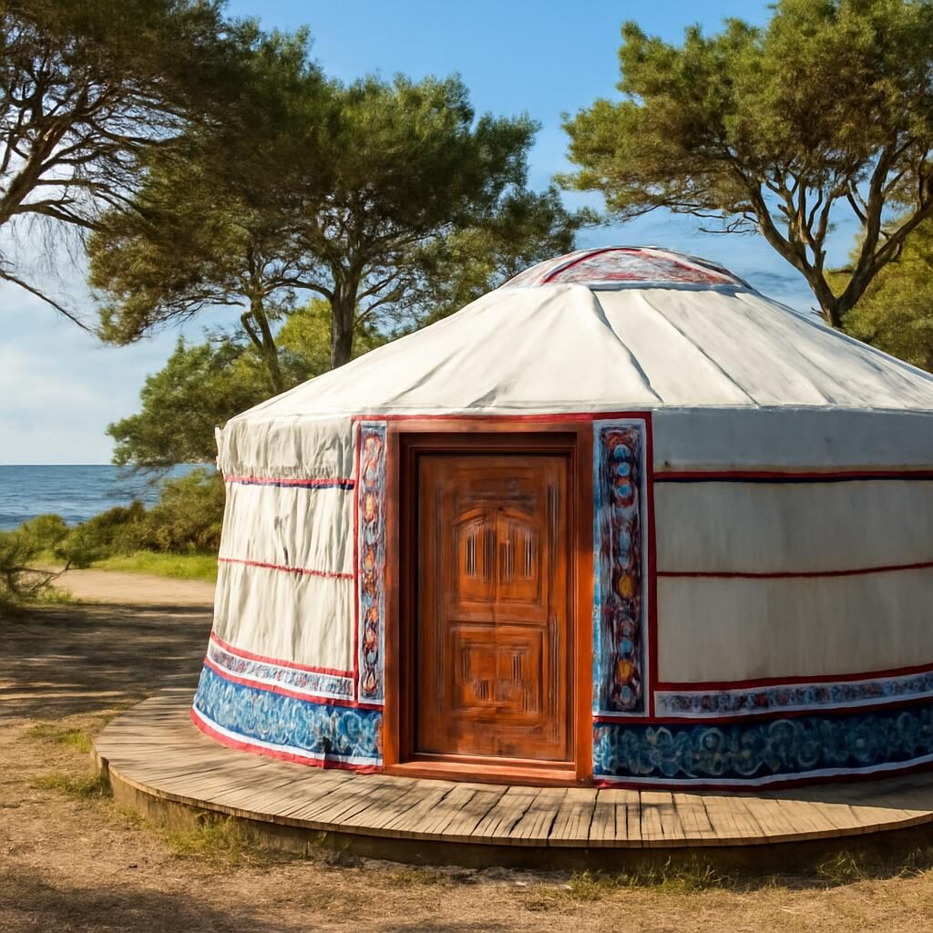 Yourte au Camping : L&rsquo;Expérience Mongole en Bord d&rsquo;Océan